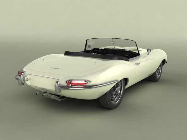 roadster sport 3d model - Jaguar E-type... by desmonster
